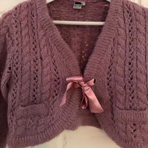 Noppies Maternity Rose Pink Cable Knit Sweater